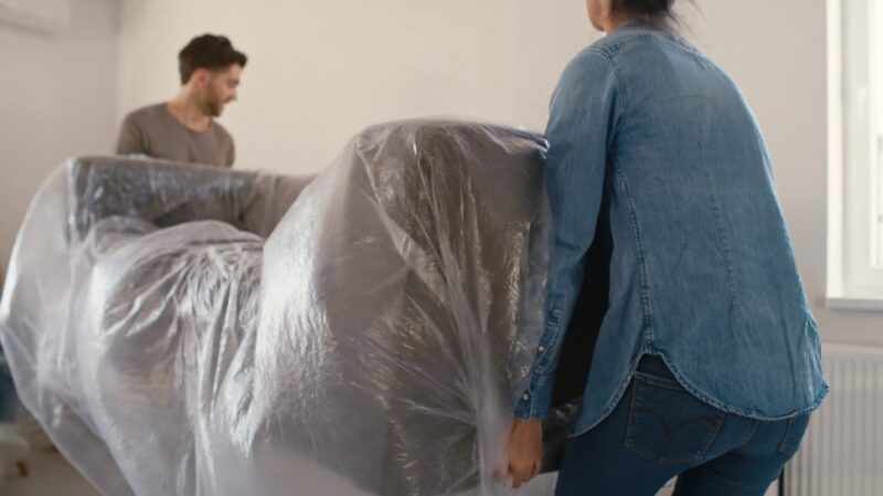 moving wrapped furniture