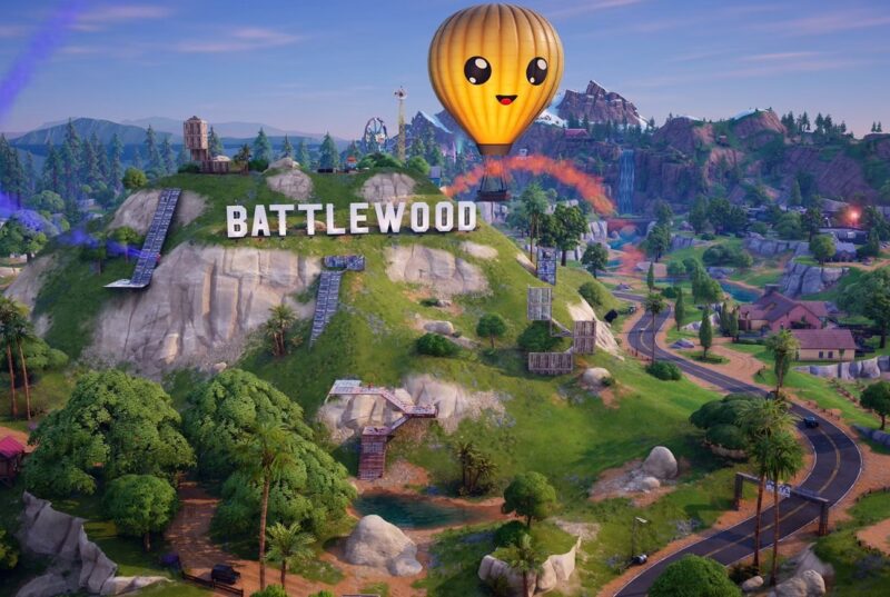 picture of the fortnite map